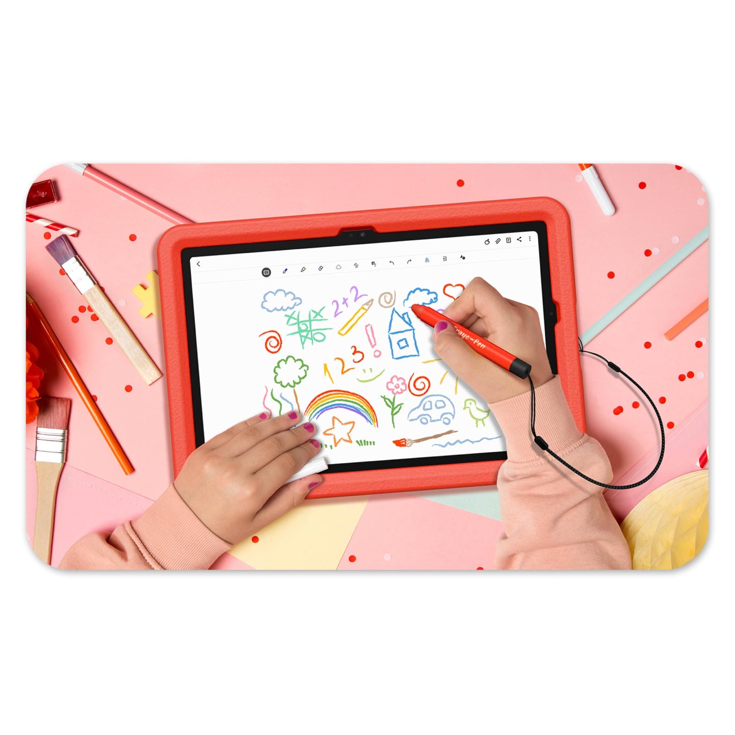 Samsung Galaxy Tab A9+ Tablet 11” 64GB Android Tablet, Big Screen, Quad Speakers, Upgraded Chipset, Multi Window Display, Slim, Light, Durable Design, US Version, 2024, Graphite