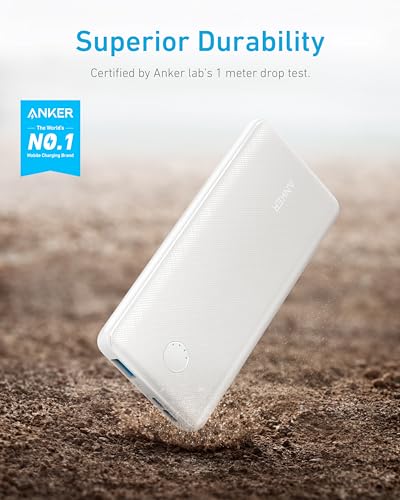 Anker Power Bank(PowerCore 10K),Compact Travel-Ready 10,000mAh Battery Pack with PowerIQ Charging Technology,5V/3A High-Speed Charging for iPhone,iPad,and More (USB-C Input and Output（Black），1pack)