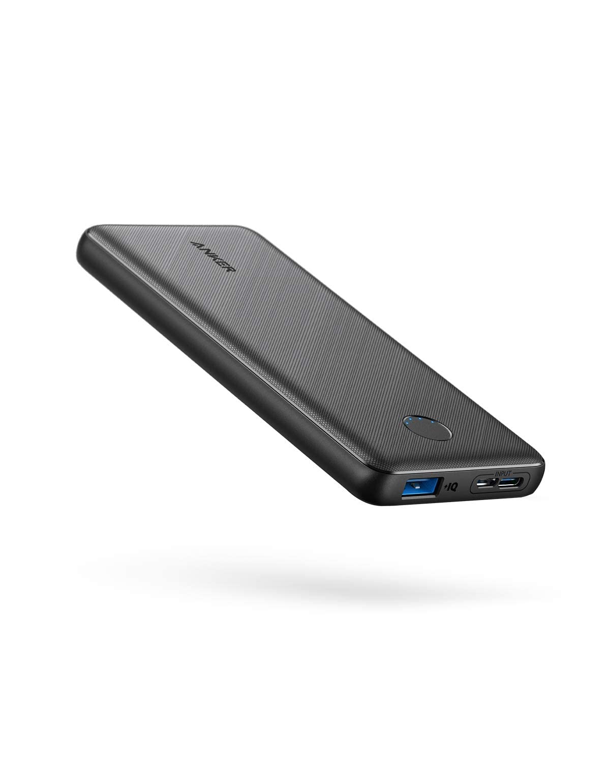 Anker Power Bank(PowerCore 10K),Compact Travel-Ready 10,000mAh Battery Pack with PowerIQ Charging Technology,5V/3A High-Speed Charging for iPhone,iPad,and More (USB-C Input and Output（Black），1pack)