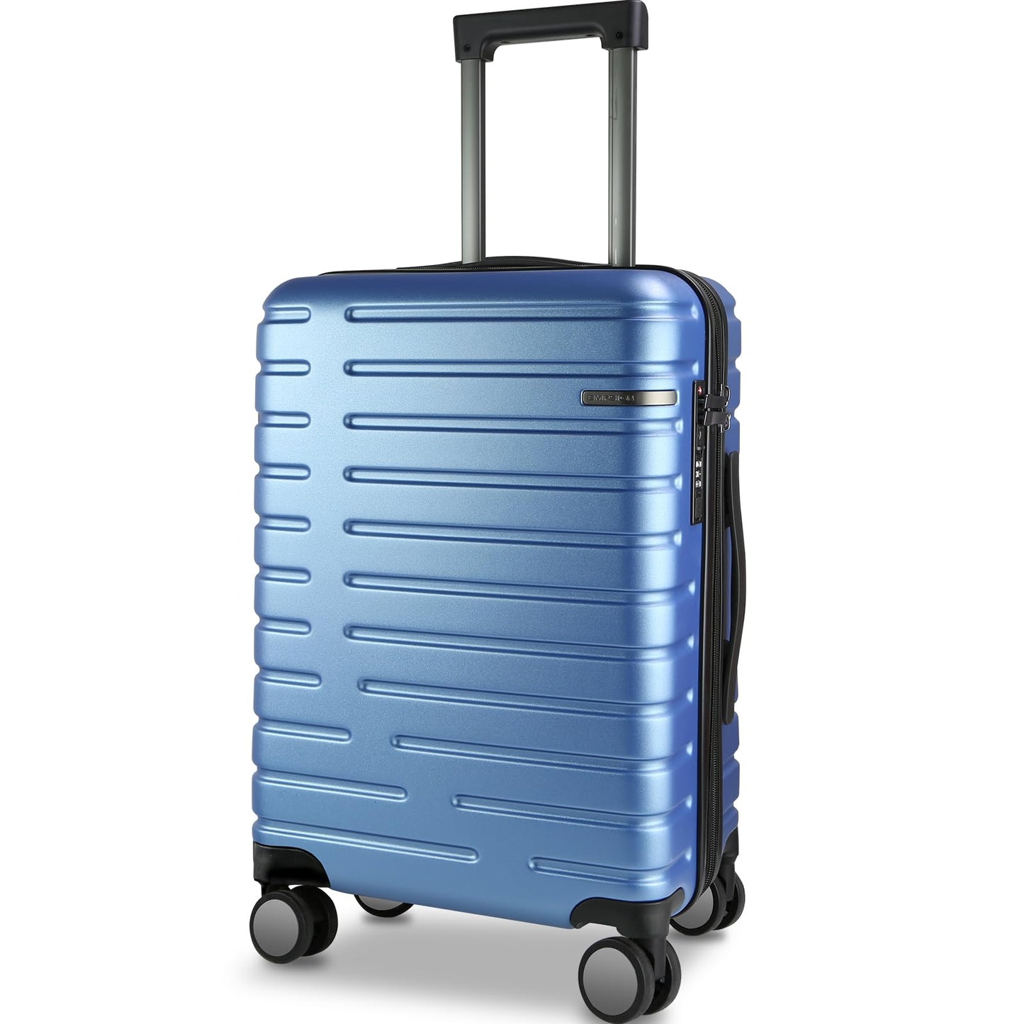 EMPSIGN Carry On Luggage with Spinner Wheels, Hard Shell Carry-On Suitcase 21x14x9 Airline Approved & Built-in TSA Lock, Durable Travel Rolling Suitcase, Carry-On 20-Inch, Orange