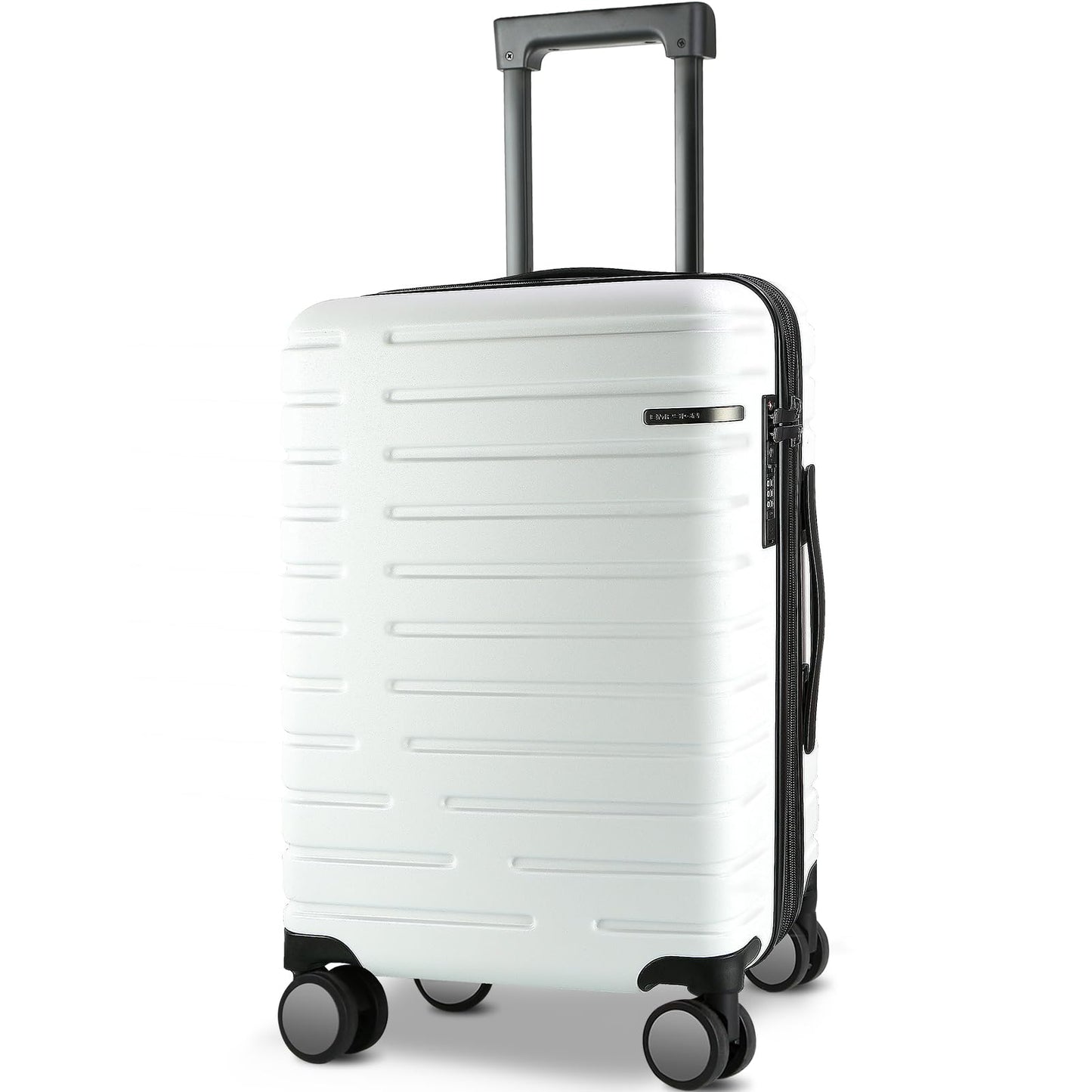 EMPSIGN Carry On Luggage with Spinner Wheels, Hard Shell Carry-On Suitcase 21x14x9 Airline Approved & Built-in TSA Lock, Durable Travel Rolling Suitcase, Carry-On 20-Inch, Orange