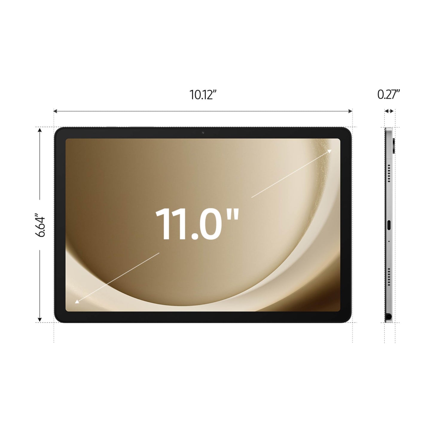 Samsung Galaxy Tab A9+ Tablet 11” 64GB Android Tablet, Big Screen, Quad Speakers, Upgraded Chipset, Multi Window Display, Slim, Light, Durable Design, US Version, 2024, Graphite