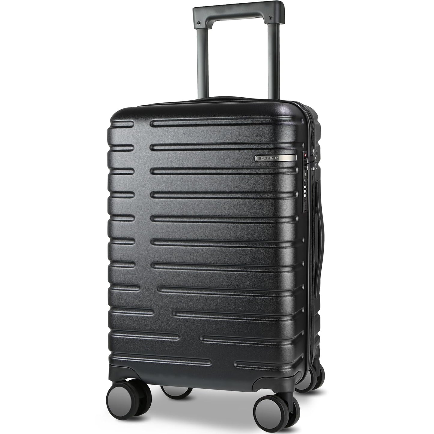 EMPSIGN Carry On Luggage with Spinner Wheels, Hard Shell Carry-On Suitcase 21x14x9 Airline Approved & Built-in TSA Lock, Durable Travel Rolling Suitcase, Carry-On 20-Inch, Orange