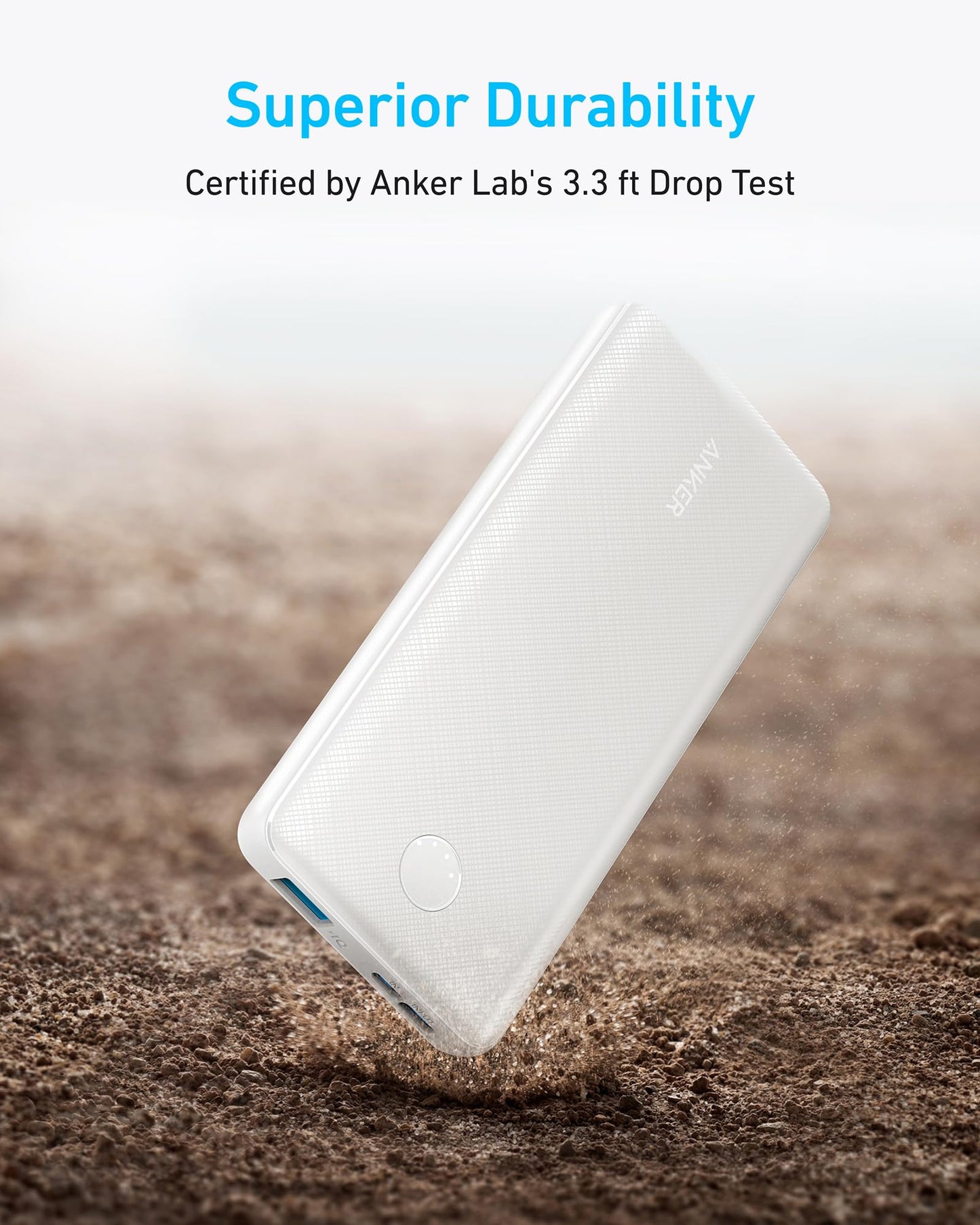 Anker Power Bank(PowerCore 10K),Compact Travel-Ready 10,000mAh Battery Pack with PowerIQ Charging Technology,5V/3A High-Speed Charging for iPhone,iPad,and More (USB-C Input and Output（Black），1pack)